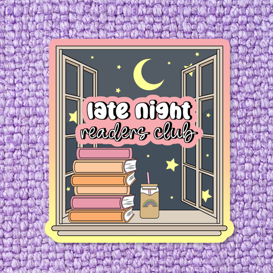 Late Night Readers Club | Sticker