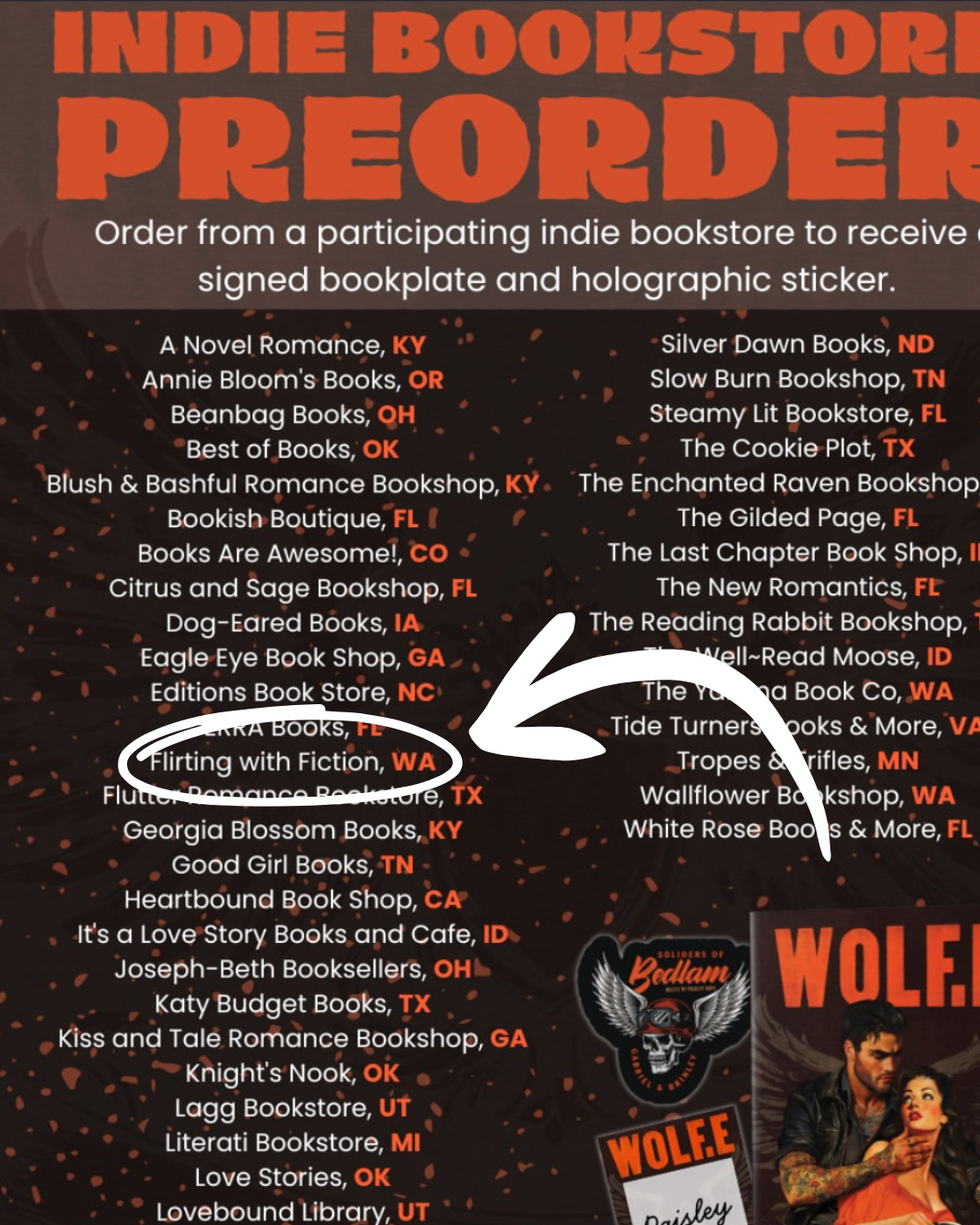 WOLF.E *Deluxe Edition With Signed Bookplate & Exclusive Holographic Sticker* (The Soldiers of Bedlam, 1)