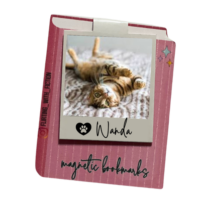Custom Magnetic Bookmark - Personalized Polaroid Page Marker