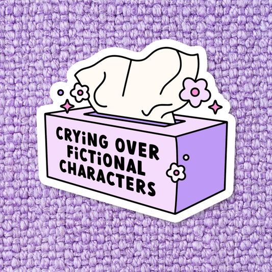 Crying Over Fictional Characters | Sticker