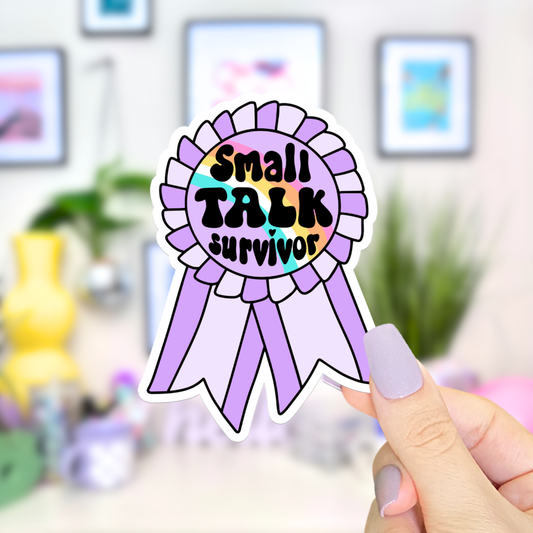 Small Talk Survivor Award  | Sticker