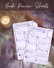 Aesthetic 4x6 Book Review Cards - Set of 10