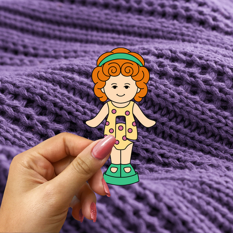 Polly Pocket - Red Head | Sticker