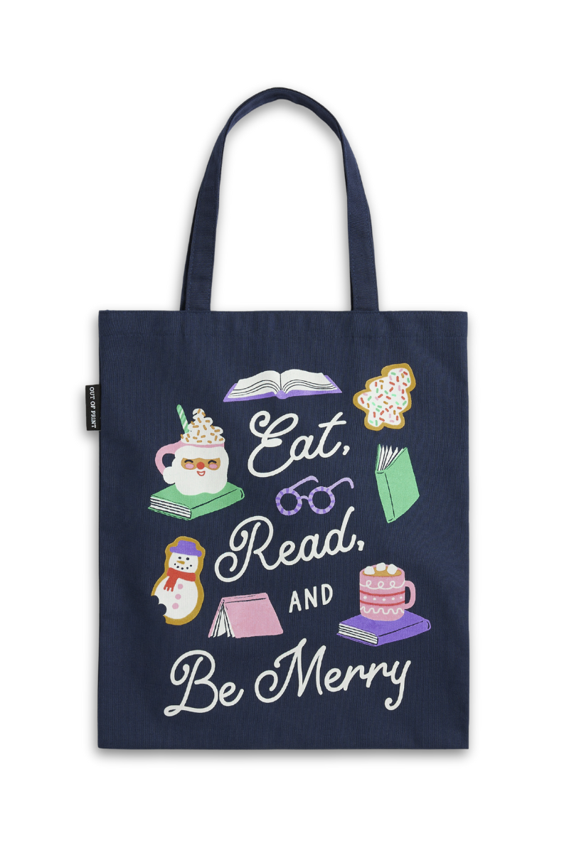 Eat, Read, & Be Merry Tote Bag