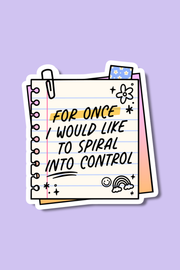 Spin Into Control | Sticker