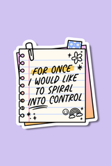Spin Into Control | Sticker