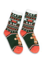 Eat, Read, & Be Merry Cozy Socks - Small