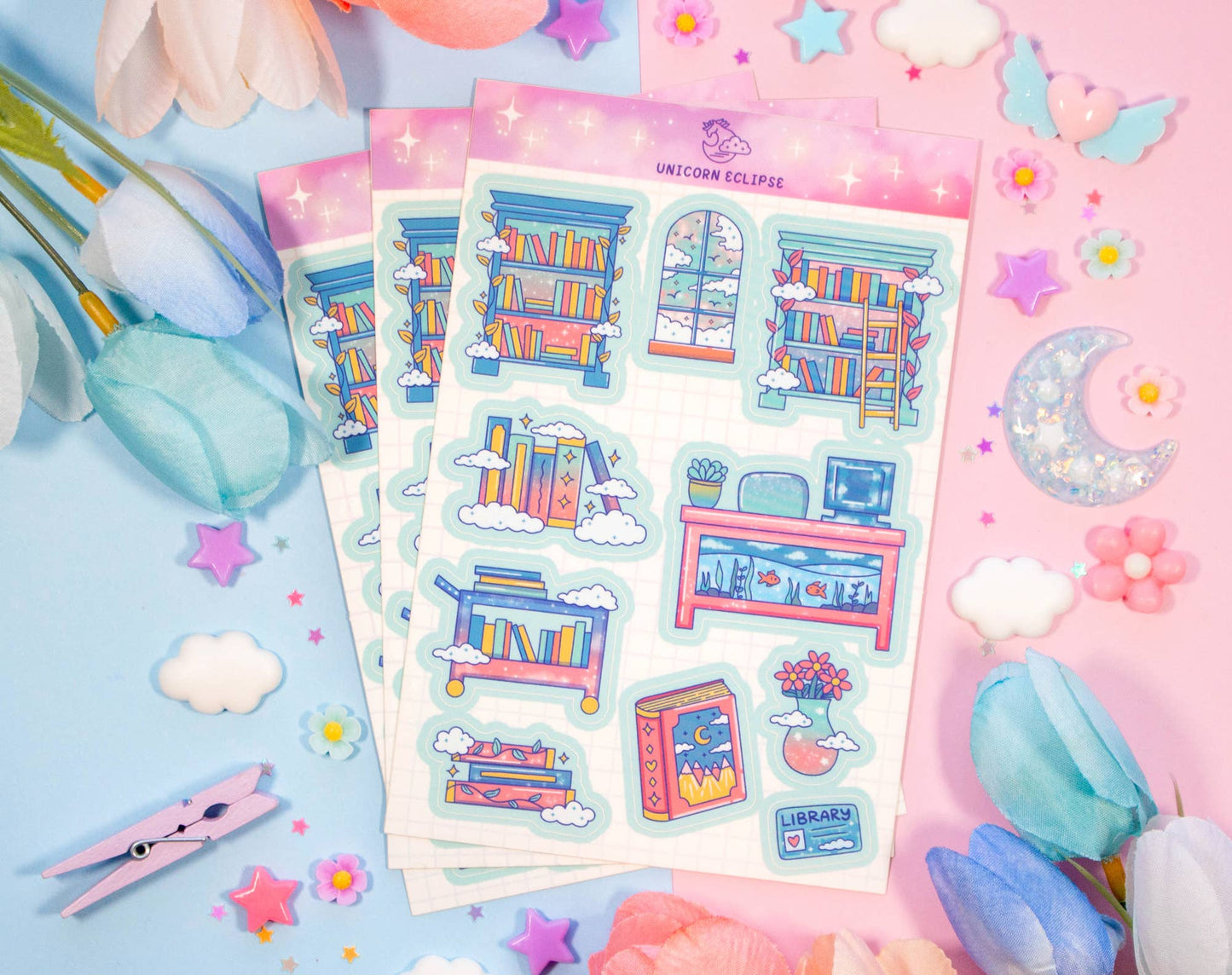 Library | Sticker Sheet