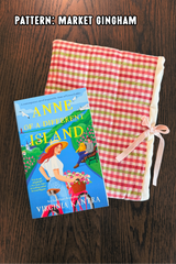 Quilted Book Sleeve With Ribbon