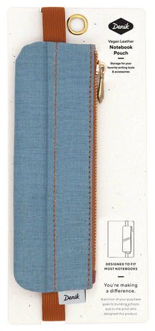 Distressed Denim Pen Pouch