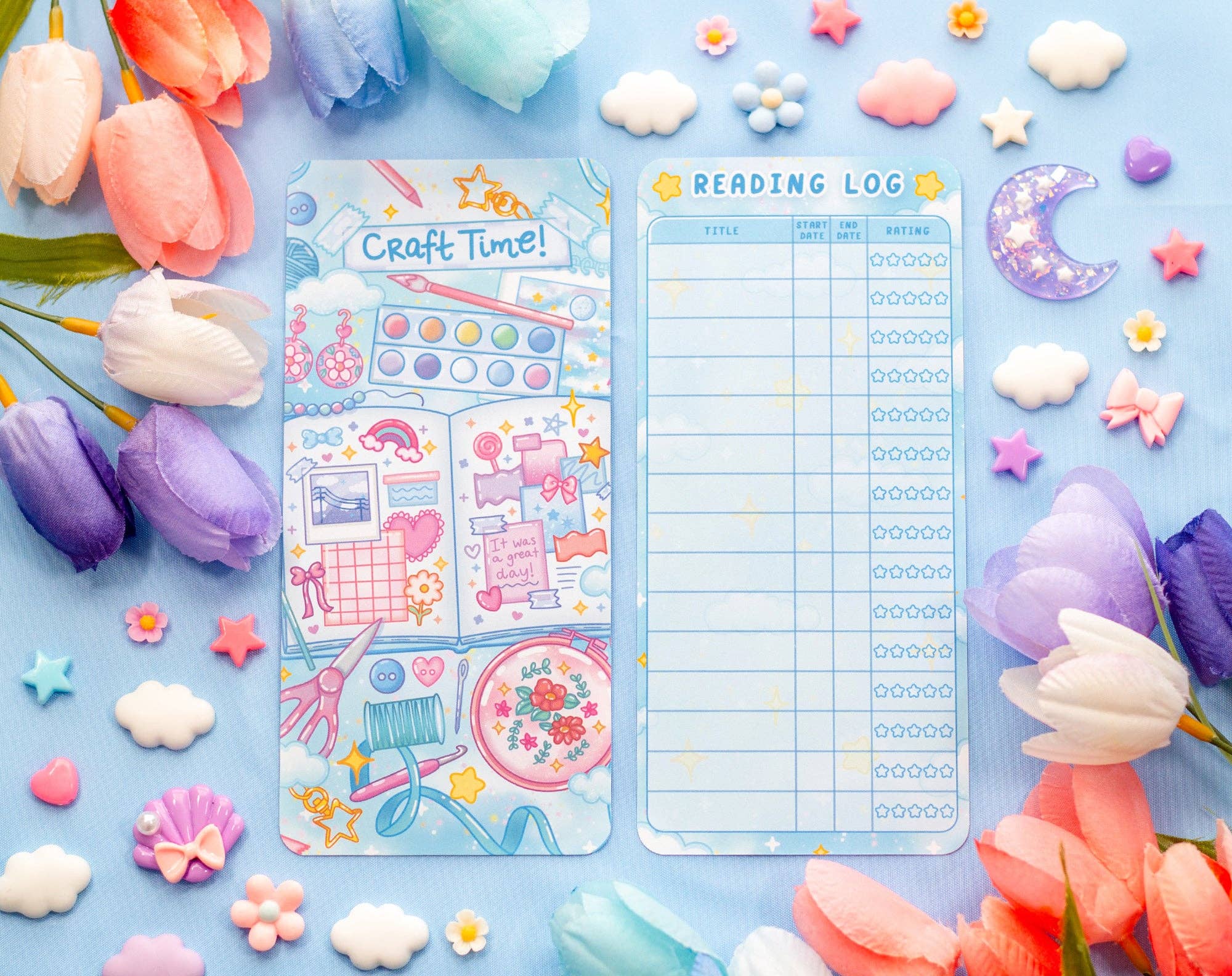 Craft Time | Reading Log Bookmark