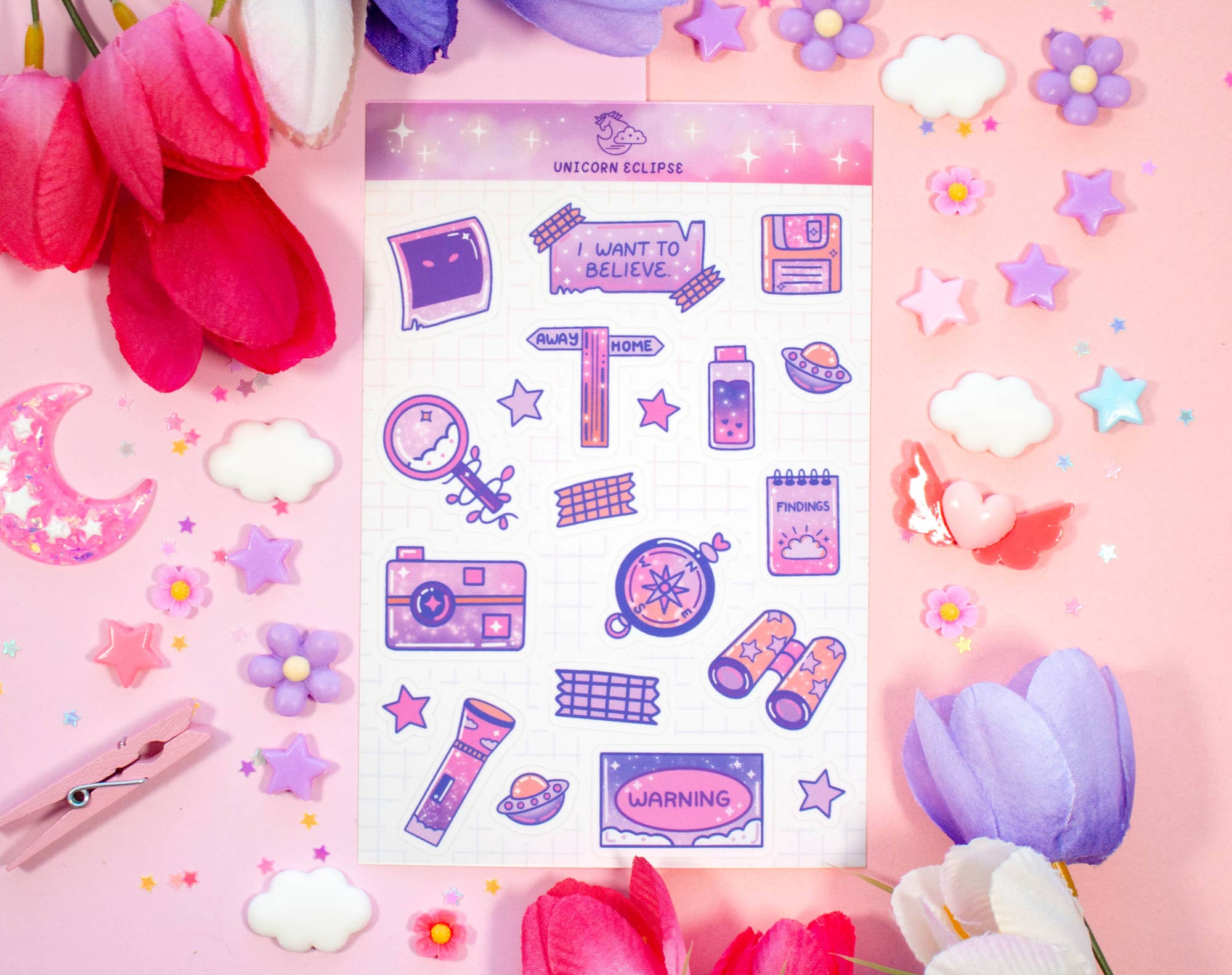 Pastel Cryptidcore Sticker Sheet