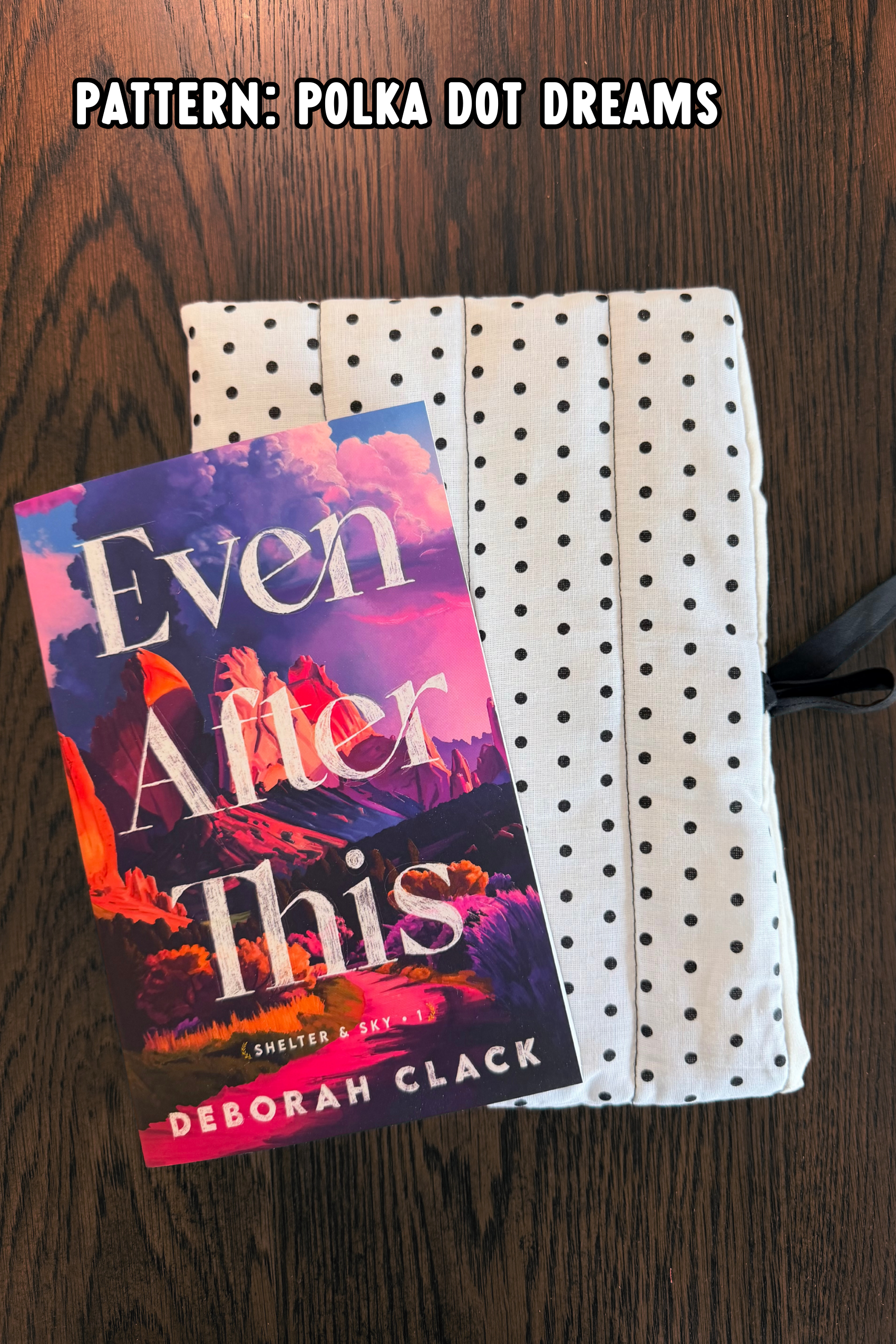 Quilted Book Sleeve With Ribbon