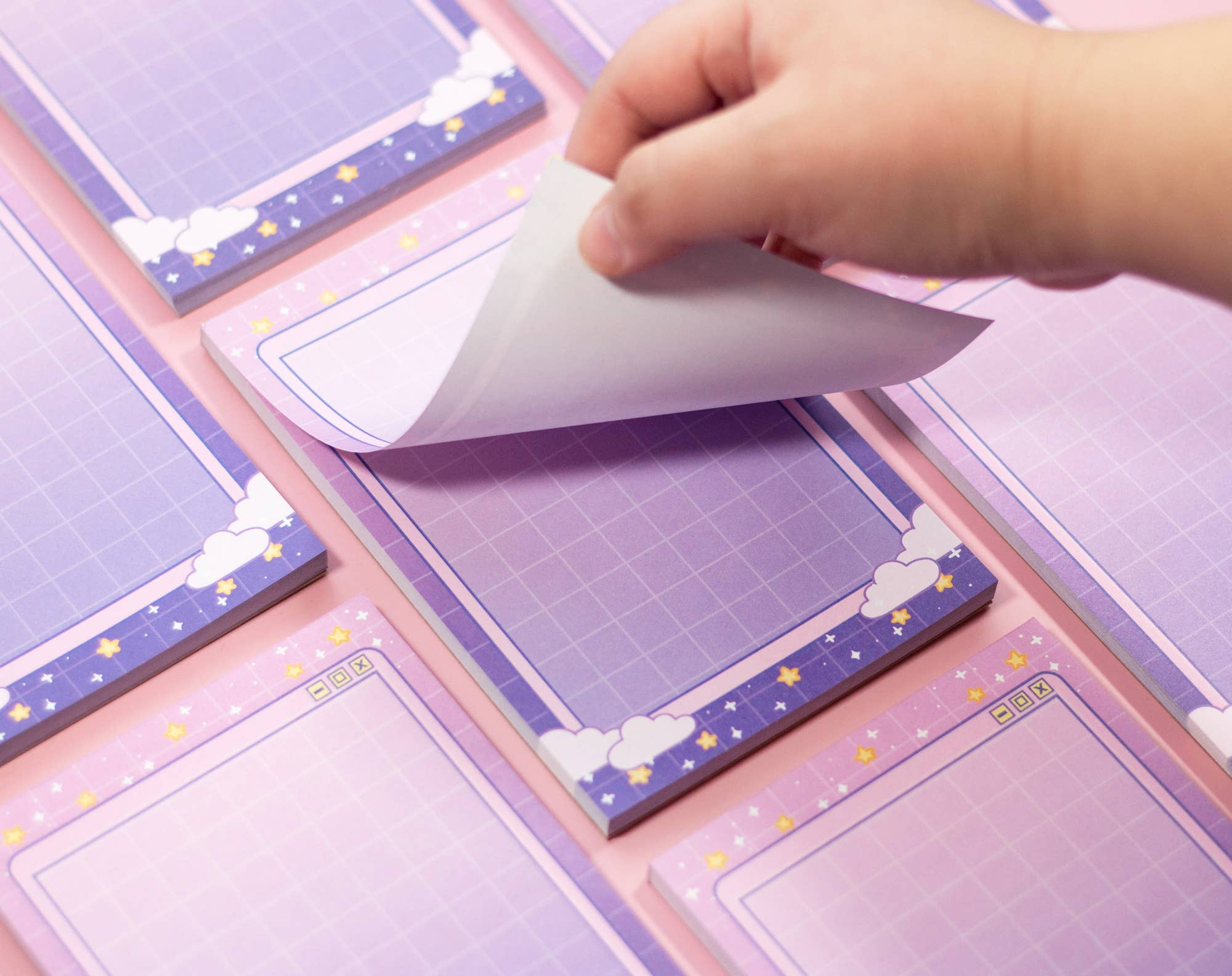 Purple Gradient Clouds | Notepad
