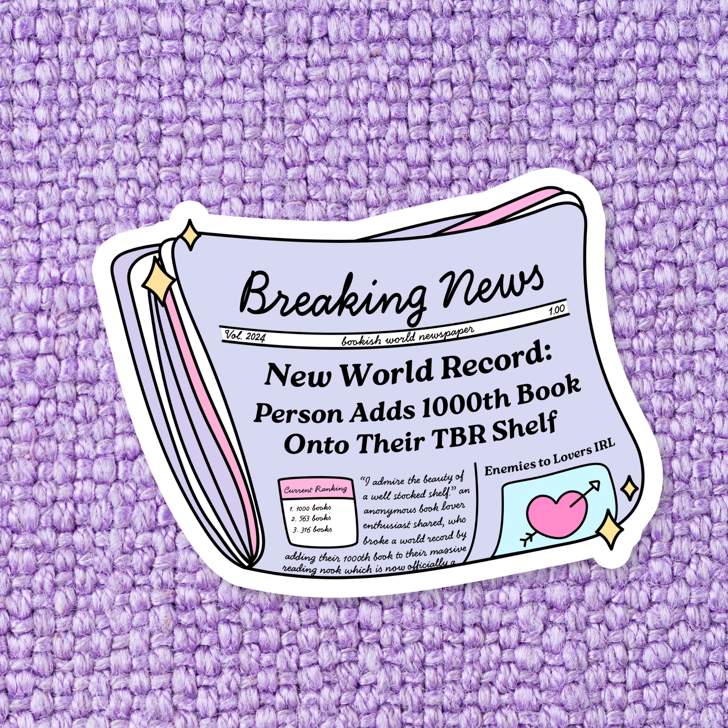 Breaking News TBR Article | Sticker