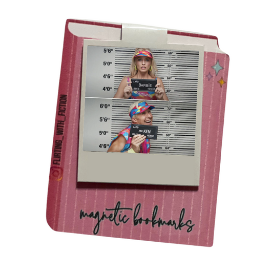 Barbie & Ken Mug Shot - Magnetic Bookmark