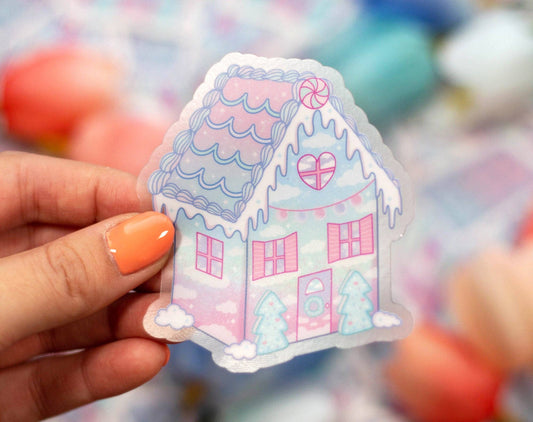 Gingerbread House Clear | Sticker