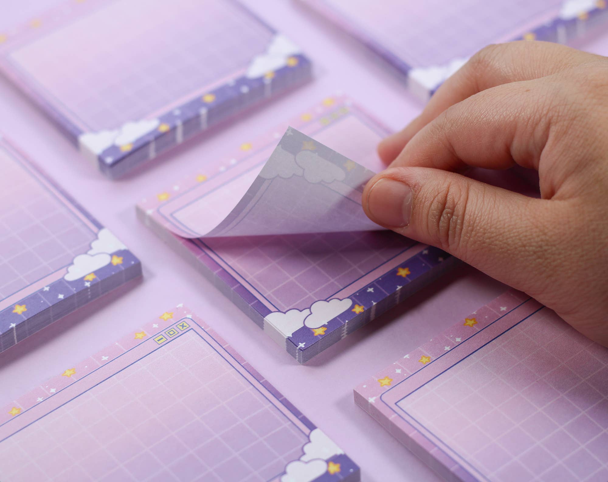Purple Gradient Clouds | Sticky Notes