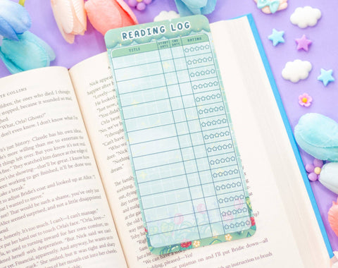 Botanical Bliss Reading Log | Bookmark