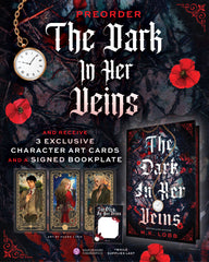 The Dark in Her Veins | Limited Signed Bookplate Deluxe Edition w/ 3 Exclusive Character Art Cards |