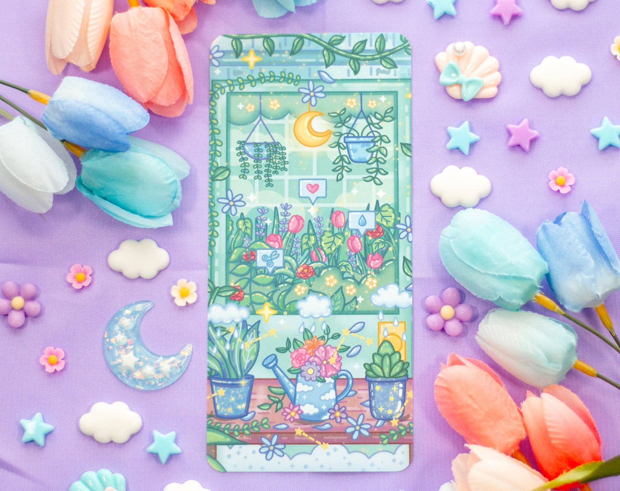 Botanical Bliss Reading Log | Bookmark