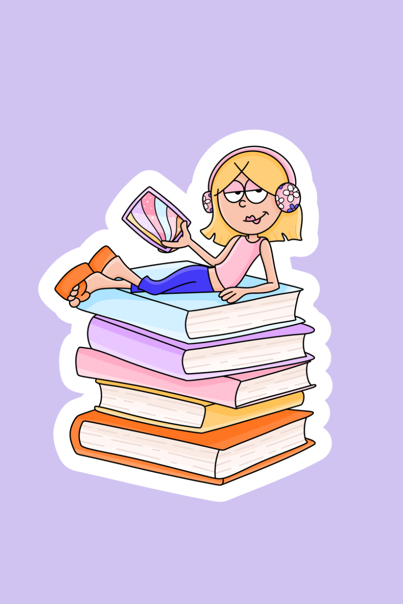 Lizzy the Reader | Sticker