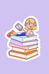 Lizzy the Reader | Sticker