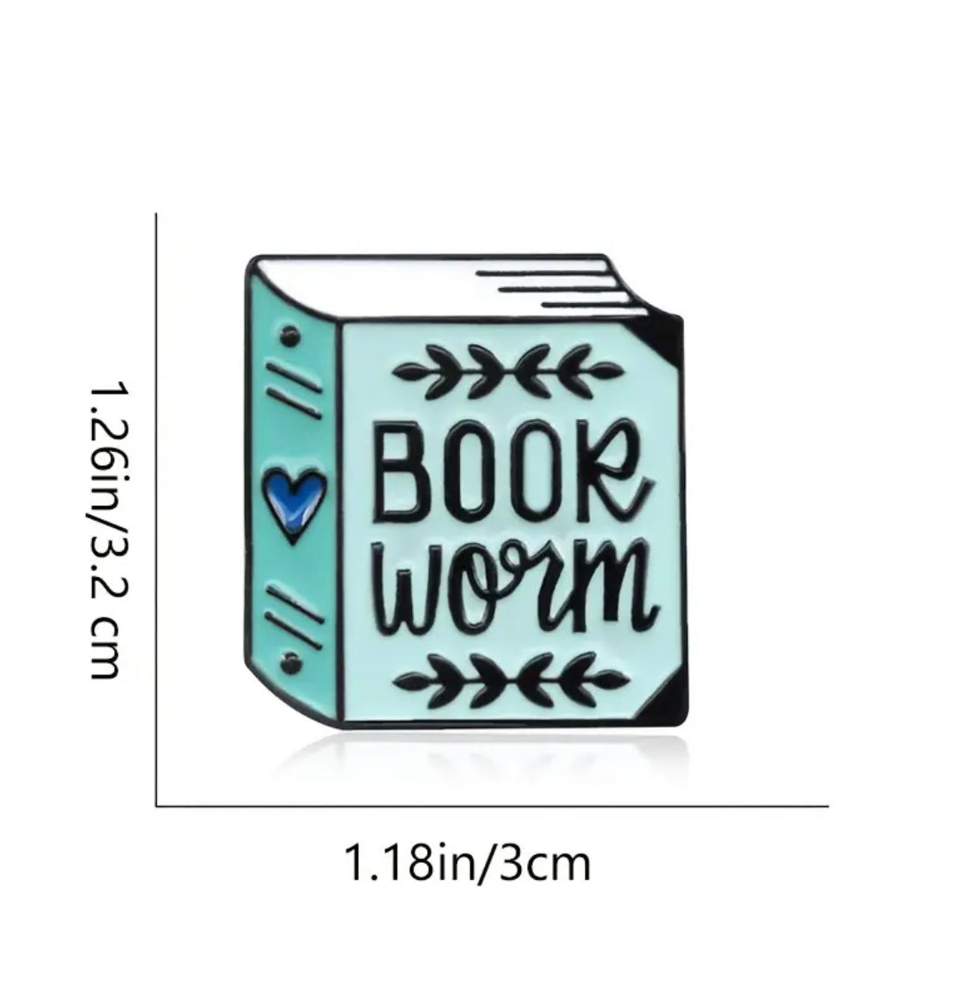 Enamel Pin - Book worm