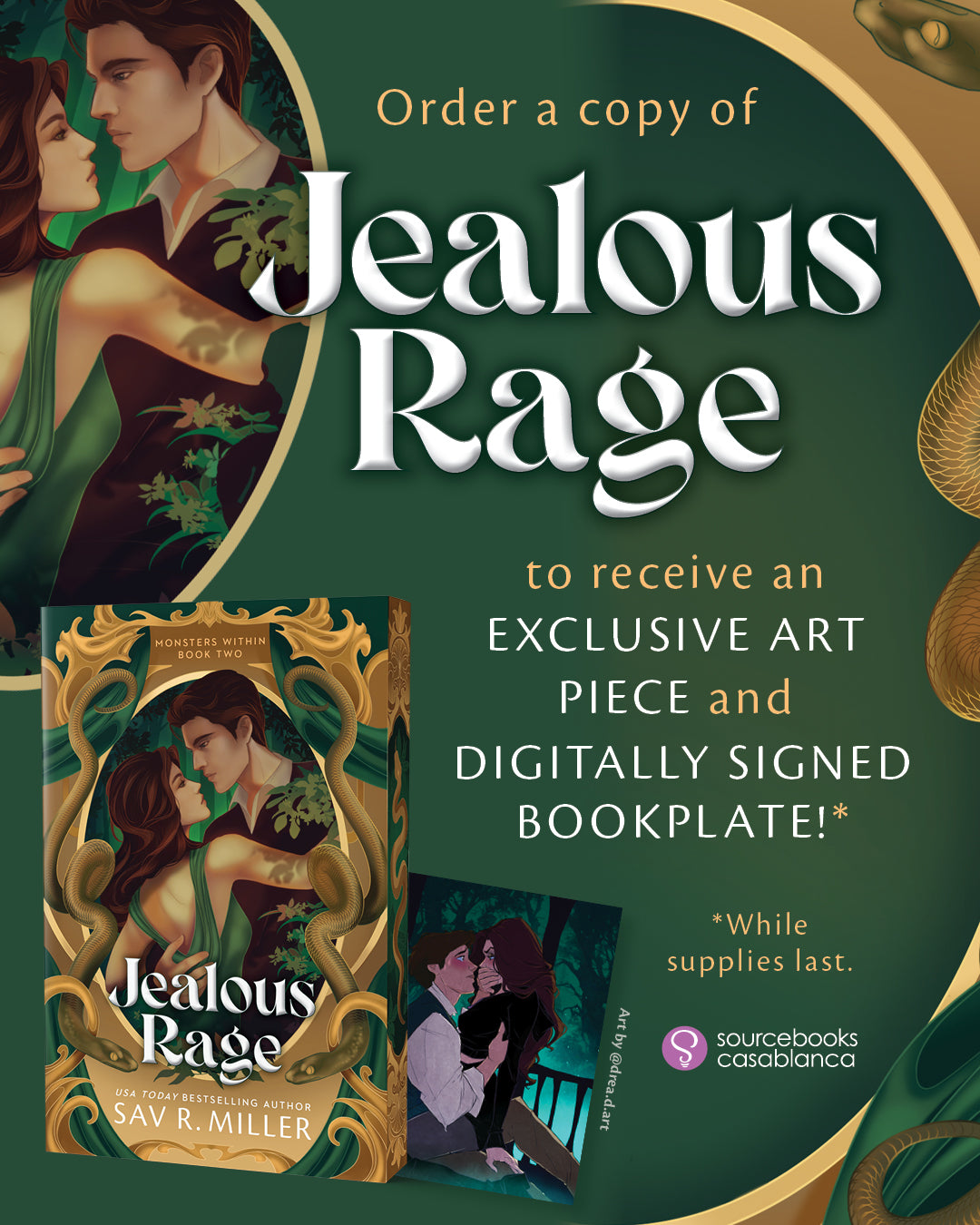 Jealous Rage *Deluxe Edition | Exclusive Art Print | Bookplate* (Monsters Within, 2) - January 26th