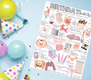 Birthday Checklist