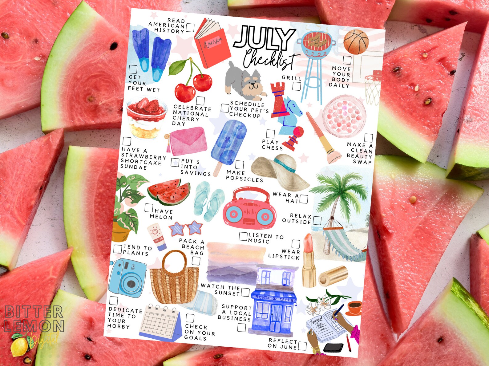 July Checklist