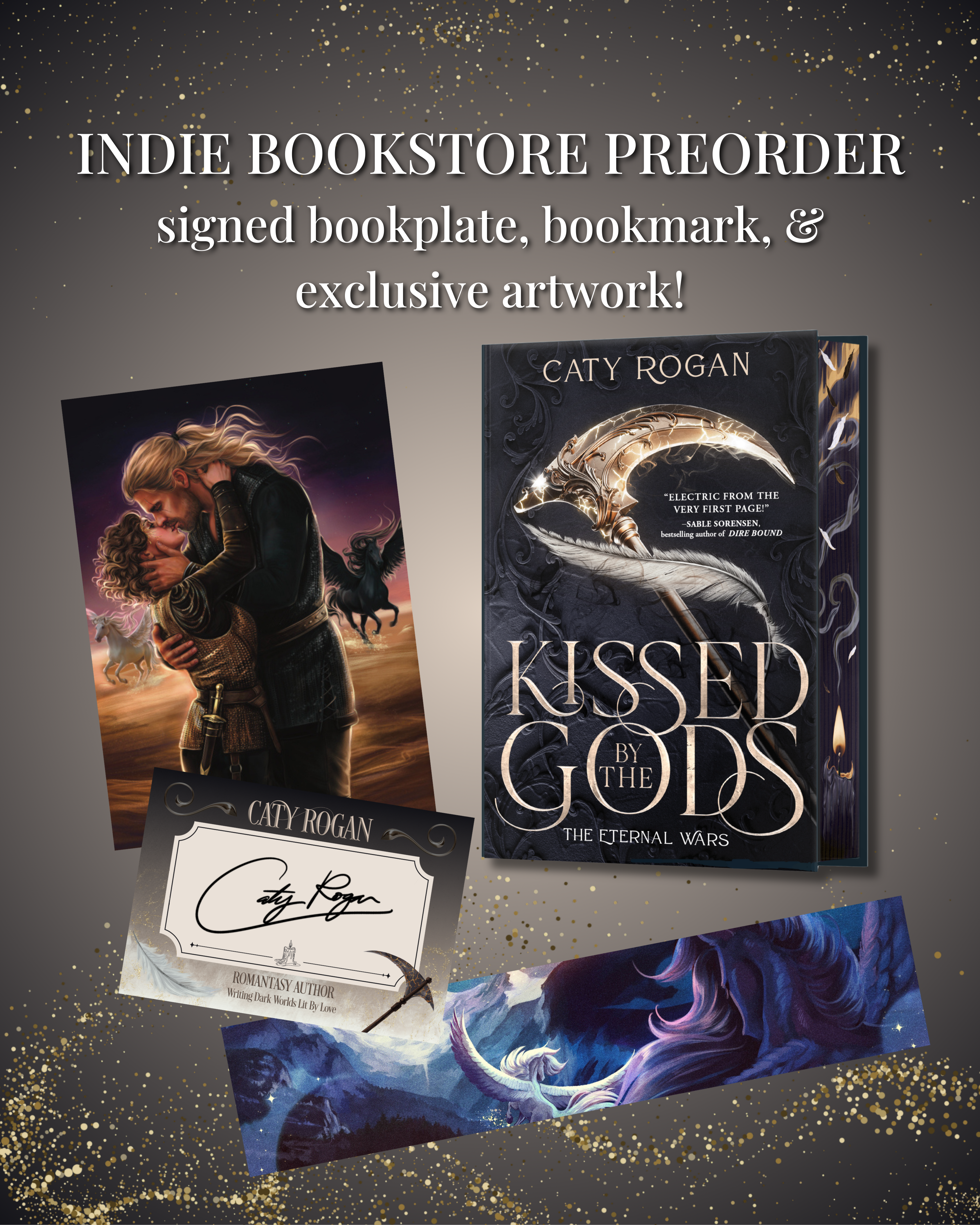 Kissed by the Gods *Signed Bookplate, Art Print, & Bookmark - Deluxe Edition*