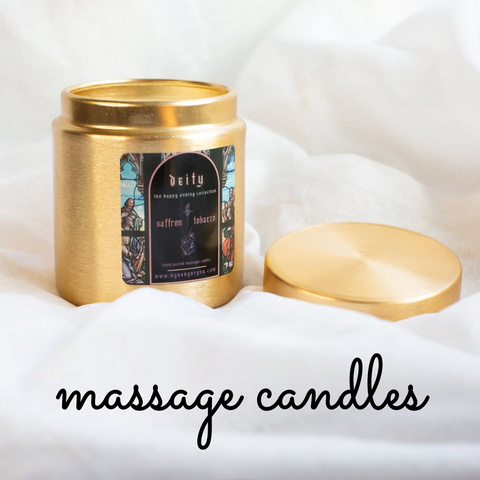 Saffron & Tobacco Massage Candle – Our Bookstore's Go-To Scent