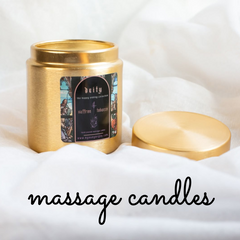 Saffron & Tobacco Massage Candle – FWF's signature scent!