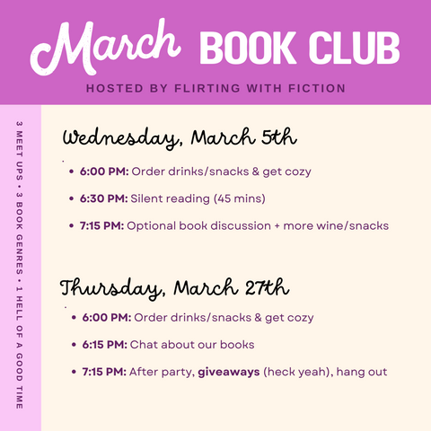 March Book Club & Winery Events