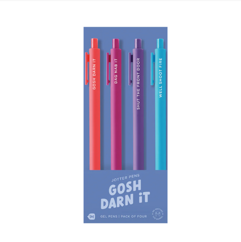 Gosh Darn It - Jotter Pen Sets 4 Pack