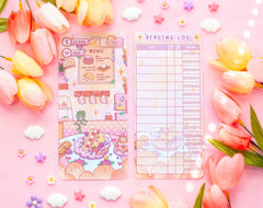Cafe Quest Reading Log |Bookmark
