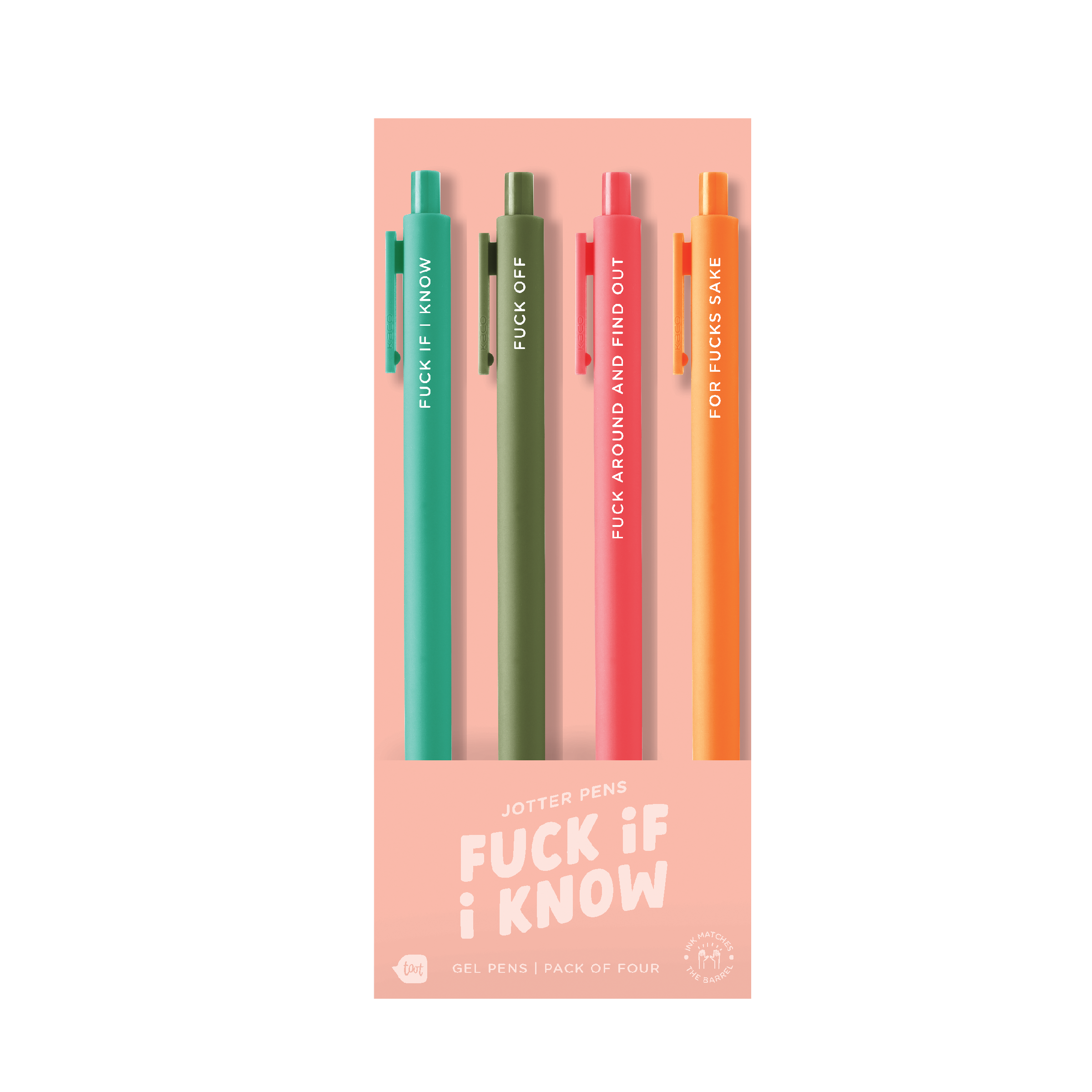 Jotter Sets 4 Pack (New Sets!!!): Fuck If I Know