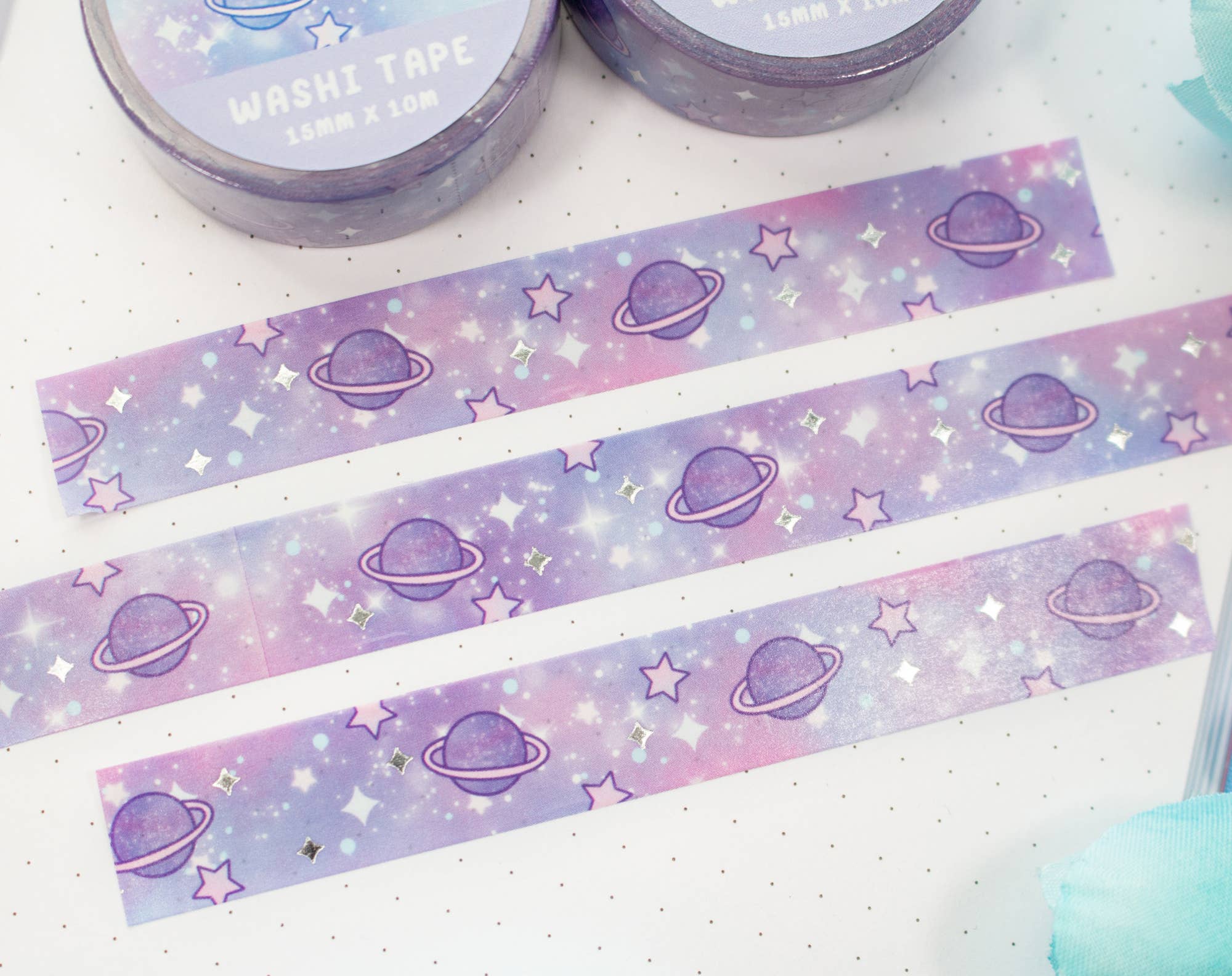 Blue Galaxy Silver Foil | Washi Tape