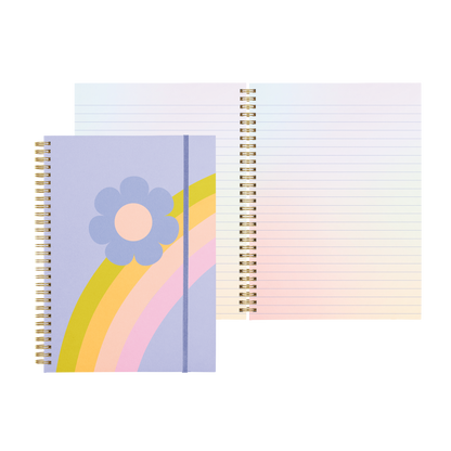 Rainbow Flower Notebook