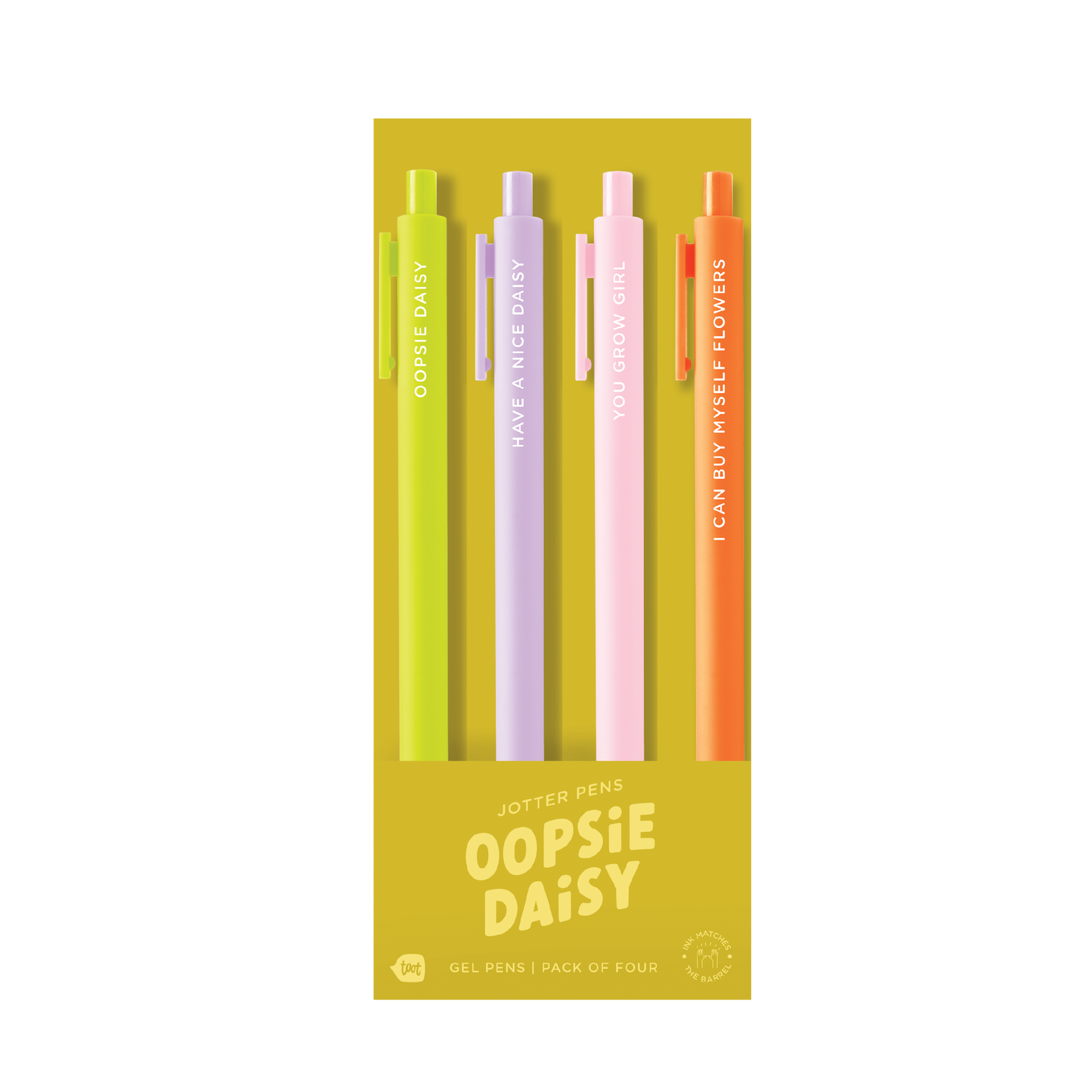 Oopsie Daisy - Jotter Pen Sets 4 Pack