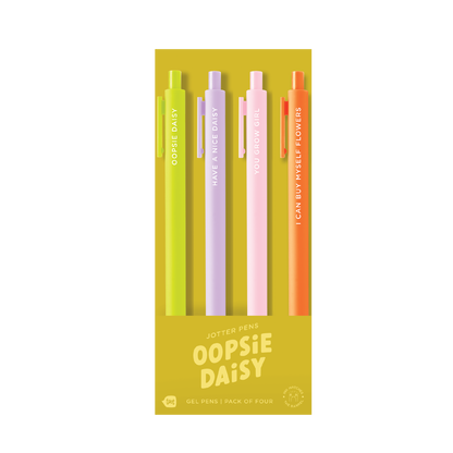 Oopsie Daisy - Jotter Pen Sets 4 Pack