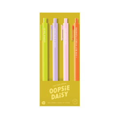 Oopsie Daisy - Jotter Pen Sets 4 Pack