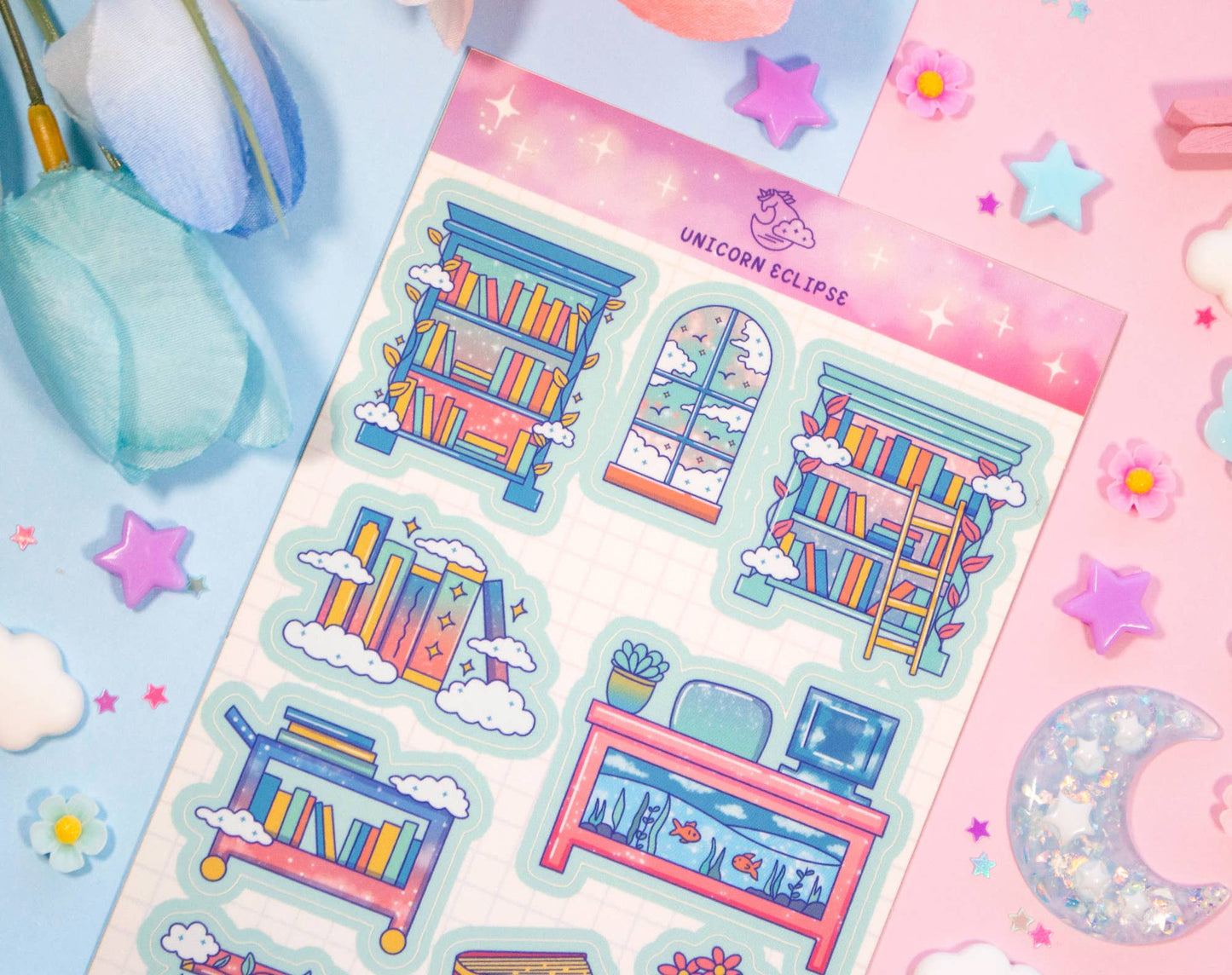 Library | Sticker Sheet