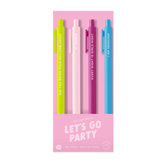 Let's Go Party Barbie - Jotter Pen Sets 4 Pack