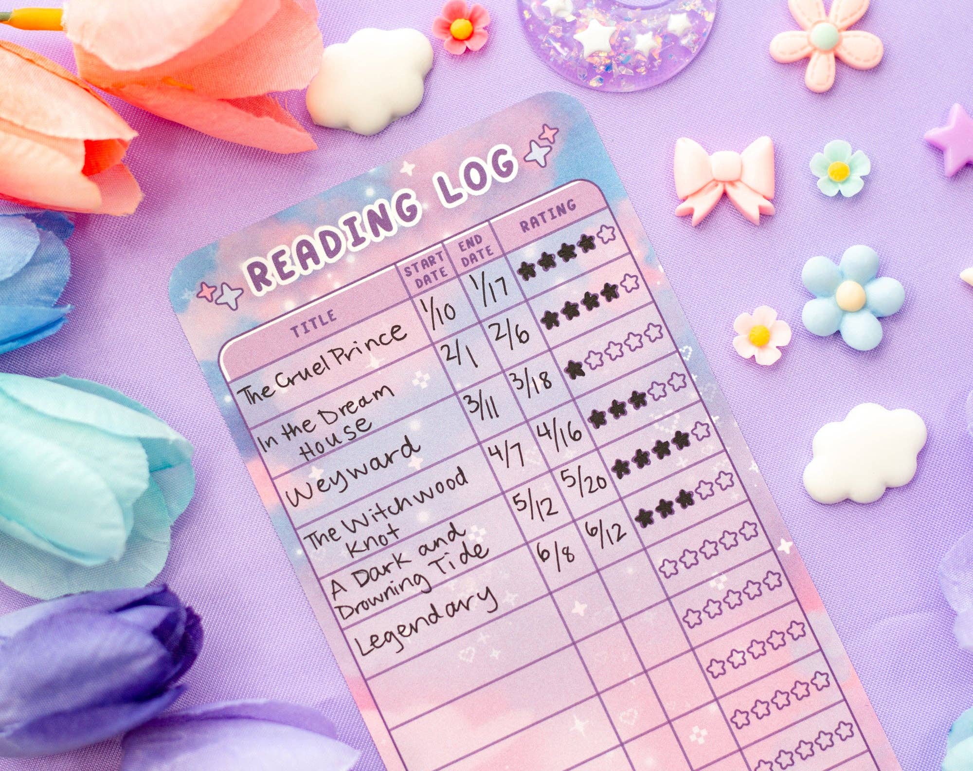Game Time Reading Log Bookmark