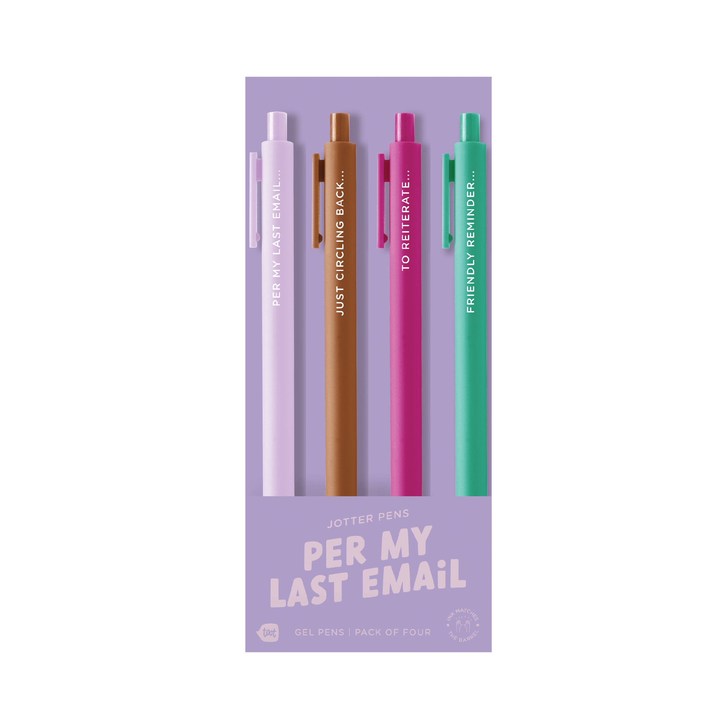 Per My Last Email - Jotter Pen Sets 4 Pack
