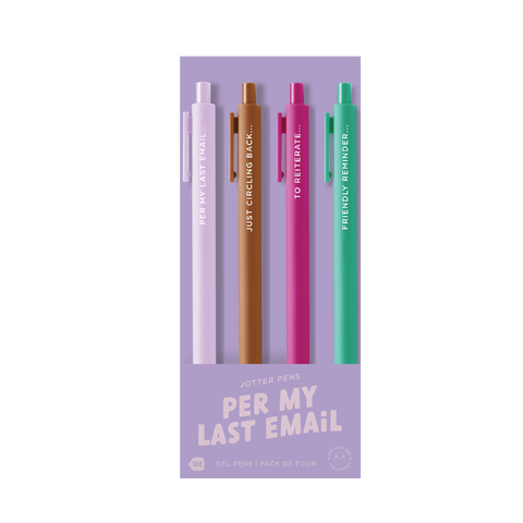 Per My Last Email - Jotter Pen Sets 4 Pack