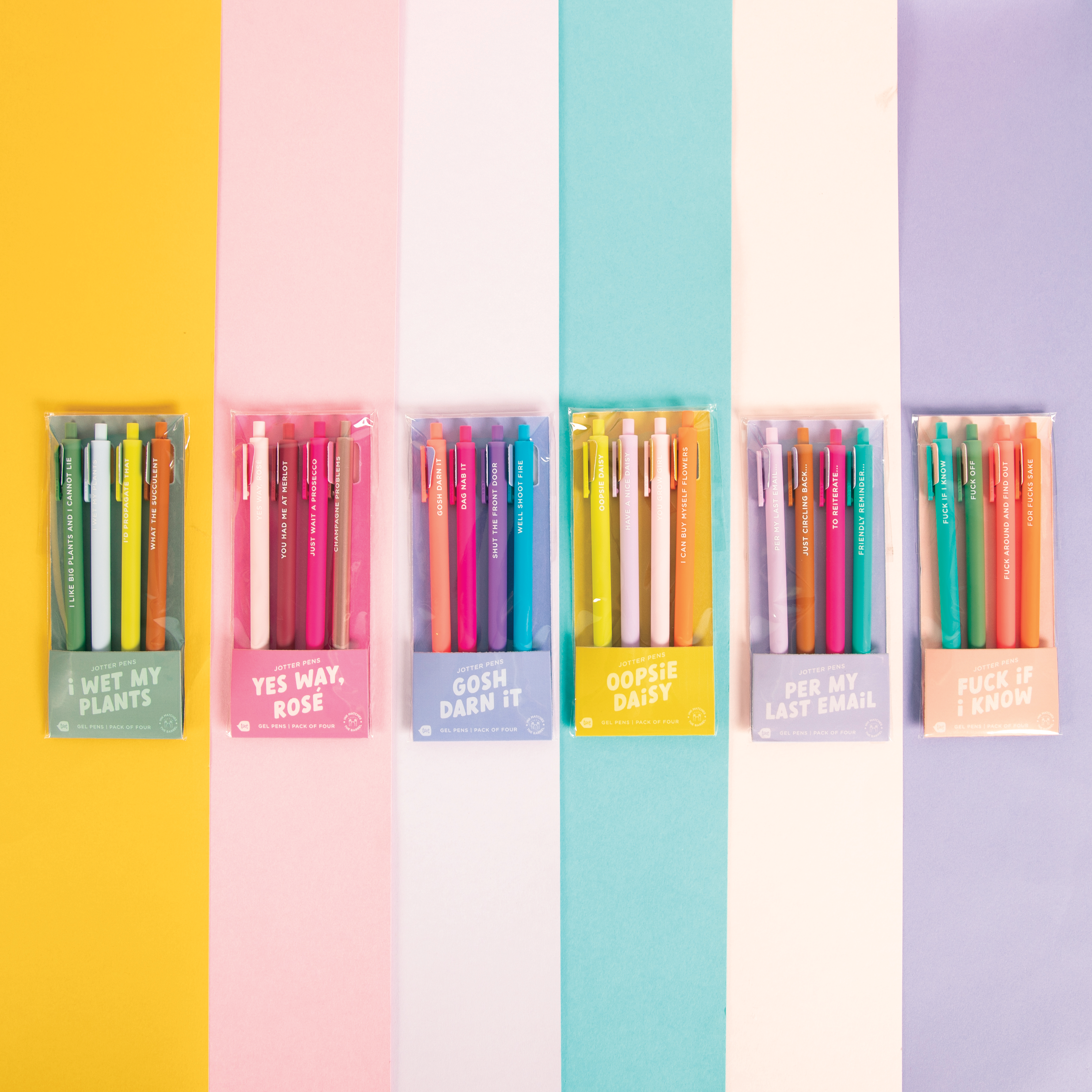 Gosh Darn It - Jotter Pen Sets 4 Pack