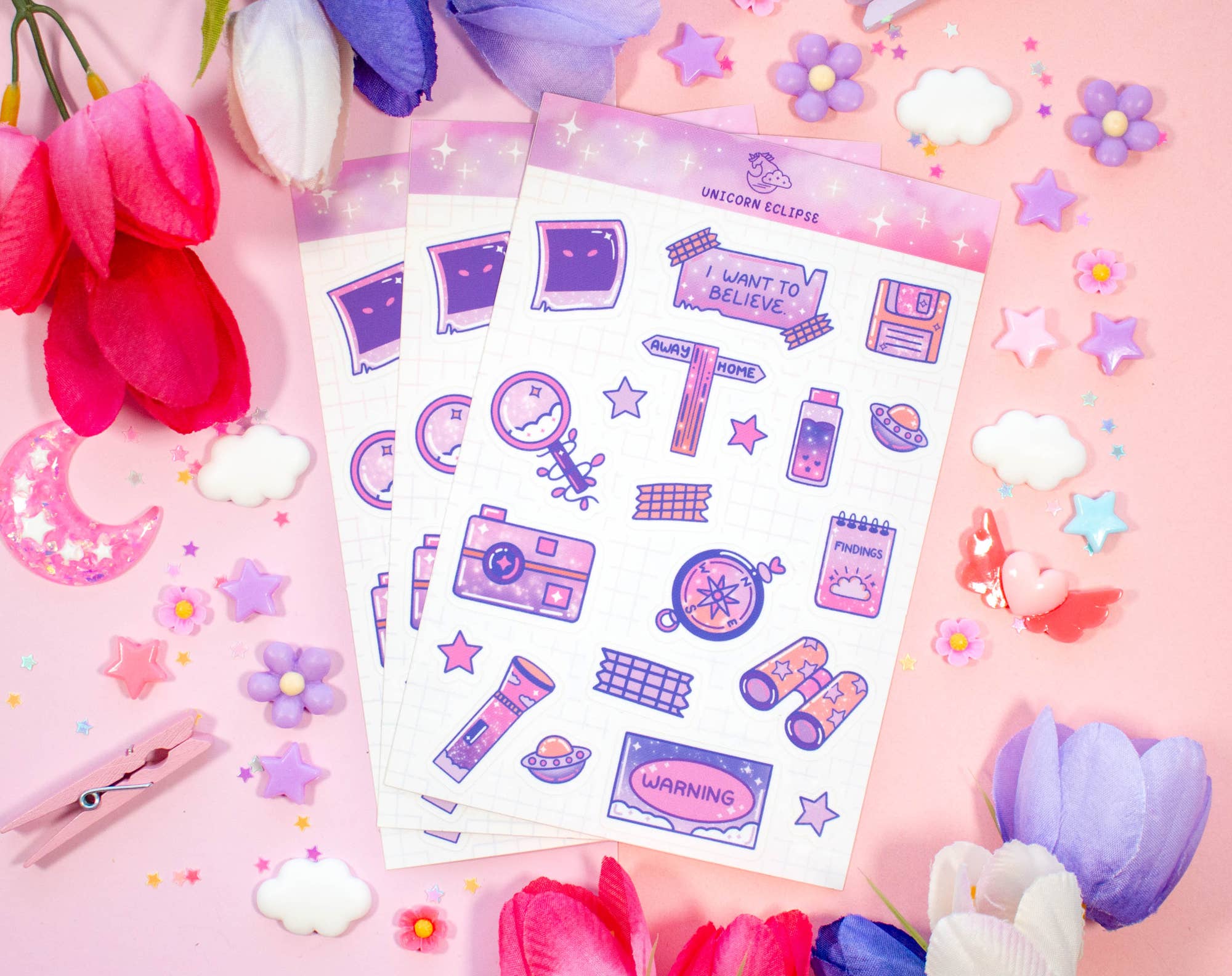 Pastel Cryptidcore Sticker Sheet